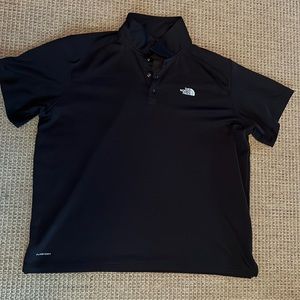 XXL North Face black polo shirt